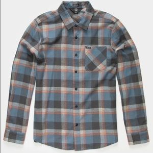 VOLCOM Blue Flannel Shirt